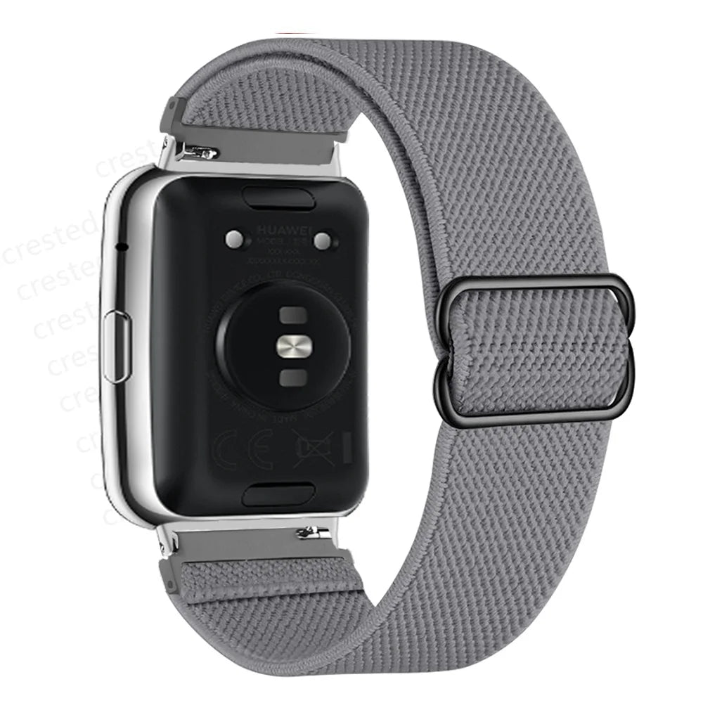Scrunchie Band For Huawei Watch Fit 2 Strap Smartwatch Accessories Elastic Nylon Loop Bracelet Correa Huawei Watch fit2 band