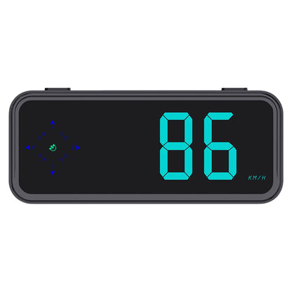 Car Head-up Display with Compass Colorful LED Display Speed MPH KMH Meter Plug and Play GPS HUD Car Electronics Accessories