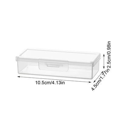Portable Transparent Travel Box Cotton Swab Holder Case Jewelry Organizer Container Dust-proof Jewelry Accessories Box