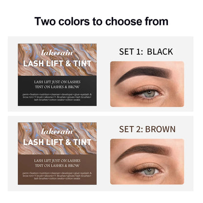 Lash Fast Lift And Tint Kit Professional Eyelash Perm Kit 2in1 Lashes Tint Brow Lashes Tint Brow Dye Eyes Eyelash Eyebrow Makeup