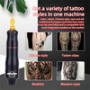New Wireless Tattoo Pen Machine Kits Rotary Tattoo Gun 1500mAh Battery Power Supply LED Digital Display with Mix Tattoo Needles