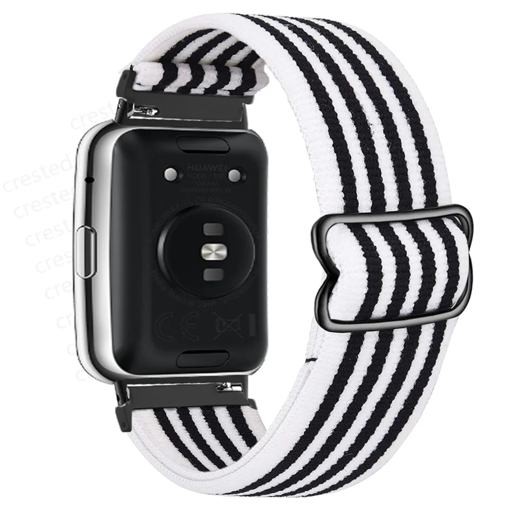 Scrunchie Band For Huawei Watch Fit 2 Strap Smartwatch Accessories Elastic Nylon Loop Bracelet Correa Huawei Watch fit2 band