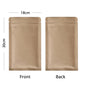 Zip Lock Mylar Packaging Bags with Tear Notch,Multi Sizes Smell Proof Kraft Paper Bags,Heat Sealing Ziplock Pouches,Eco-friendly