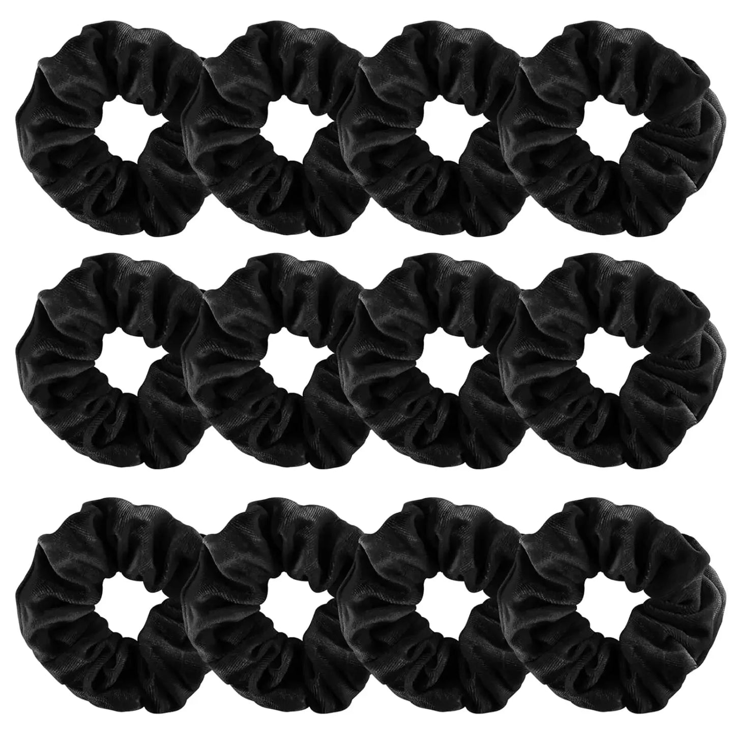 12 Pack Velvet Hair Scrunchies Scrunchy Hair Ties Elastic Hair Bands Ropes Scrunchie for Women or Girls Hair Accessorie 12 Color