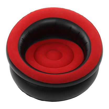 Inflatable Flocking Couch - Stylish Sofa Chair for living Room, Bedroom, Office & Balcony