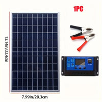 1PC 12V high-efficiency solar panel polycrystalline silicon portable generator for small battery Outdoor Lighting Accessories