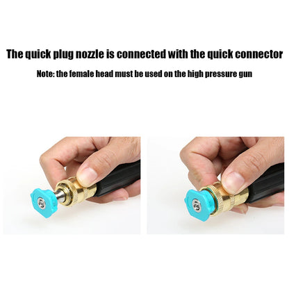 2pcs The Second Layer High Pressure Washer Nozzle Head 360 Degree Water Foam Head 1/4 Inch Quick Connection 4000PSI