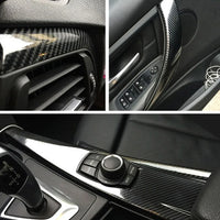 5D Gloss Carbon Fiber Vinyl Wrap Film Air Release Auto Wrapping Foil Laptop Waterproof Sunscreen Fit For Car Motorcycle Films