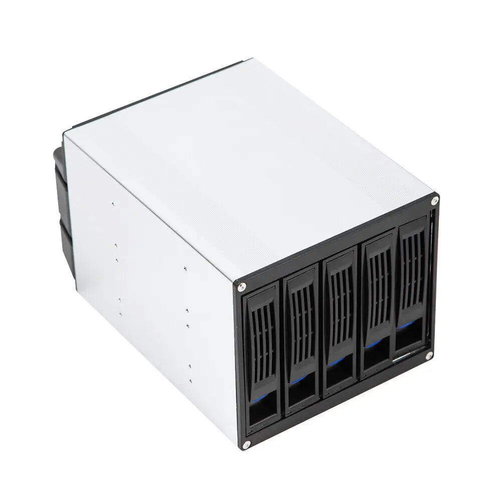 5 Bays SATA SAS D Drive Bay Hard Drive Disk Case Enclosure 2.5"/3.5" Hard Drive Enclosure