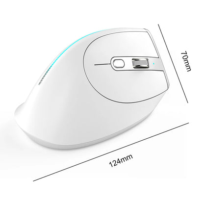 2400 DPI 8 Buttons Wireless Rechargeable Mice Professional F-36 Ergonomic Vertical Mouse for Computer Laptop Desktop