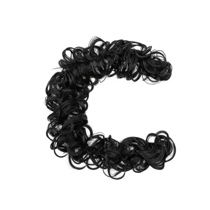 Long Messy Bun Hair Piece Curly Hair Extensions Hair Scrunchies Tousled Updo Hair Bun Hair Pieces Soft For Women Brown Black