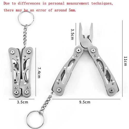 Folding Multi-tool Pocket Knife Pliers Mini Portable Fold Outdoor Hunting Survival Rescue Tactical Multipurpose Repair Tool