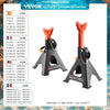 VEVOR Jack Stands 3/6 Ton (6000/12000 lbs) Capacity Car Jack Stands Double Locking Adjustable Height for lifting SU Pickup Truck