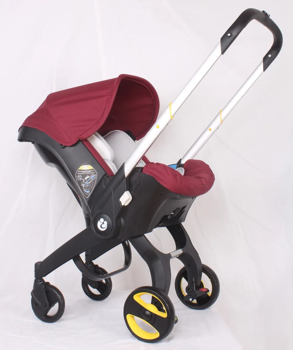 Baby Stroller 4 in 1 With Car Seat Baby Bassinet High Landscope Folding Baby Carriage Prams For Newborns  Strollers 3 in 1