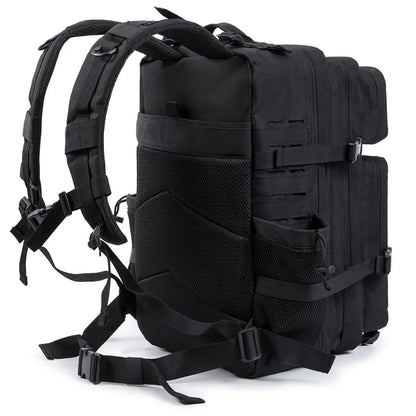 45L Molle Tactical Backpack Bag Hunting MOLLE Backpack GYM For Men EDC Outdoor Hiking Survival Rucksack Witch Bottle Holder