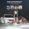 H11 9005/HB3 9006/HB4 5202 Bulbs 30000LM High Power Lamps 6000K White +600% Brightness LED Zero Dark Spot IP68 Waterproof 2pcs
