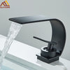 Waterfall Bathroom Sink Faucet Single Handle Basin Faucet Hot Cold Water Mixer Tap For Bathroom Sink