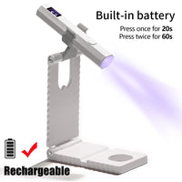 YIKOOLIN Convenient Handheld Nail Dryer Lamp UV/LED Nail Curing All Gel Polish Nail Art Tool USB Rechargeabl Quick Dry Nail Lamp