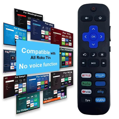 Universal Remote Control for Roku Series TV NETFLIX HD XD XS Streaming Player with Vudu Pandora Youtube Keys Infrared Controller EzBuyCo