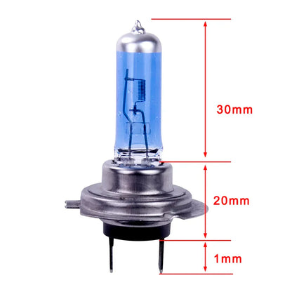 2/10Pcs H7 100W 12V Car Fog Light Halogen Bulbs Super Bright Car Headlight Bulbs Auto Parking Lamp Led Bulbs Car Accessories