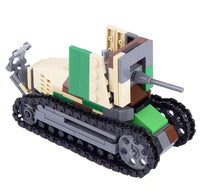 WWII Military US German Armored Vehicle MOC Building Blocks Soldiers Figure Tank Gun Carriage Medical Truck Transport Toys K033
