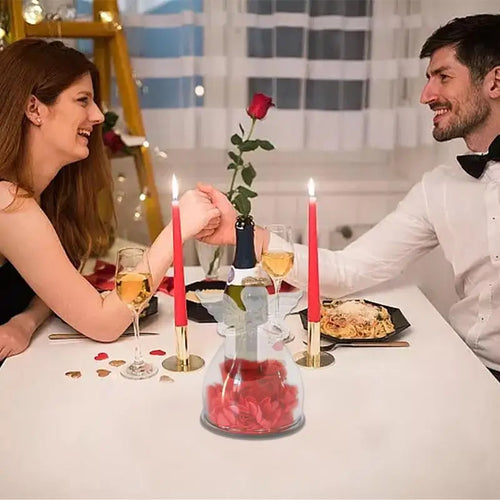 Eternal Flowers Angel Rose Figurines Gifts Preserved Rose In Angel Glass Cover Mothers Day Valentine Day Gifts For Mother Women