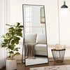 64"x21" Floor Mirror Full Length, Bedroom Floor Body Mirror with Stand, Leaning, Standing or Hanging Horizontally Vertically