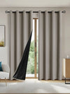 1pc Solid color full shading and sun protection 100% Blackout curtains, bedroom and living room shading curtains EzBuyCo