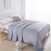 Flannel Nap Blankets Soft Plaid for Home Sofa 200x230 Plush Bedsheet Solid Color Summer Blanket Single Size