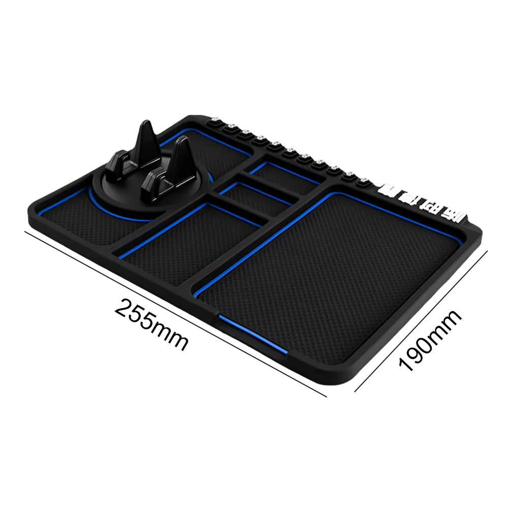 Car Dashboard Car Anti-Slip Mat Multifunctional Mobile Phone Holder Sticky Storage Mat Phone Holder Mat Car Interior Accessories
