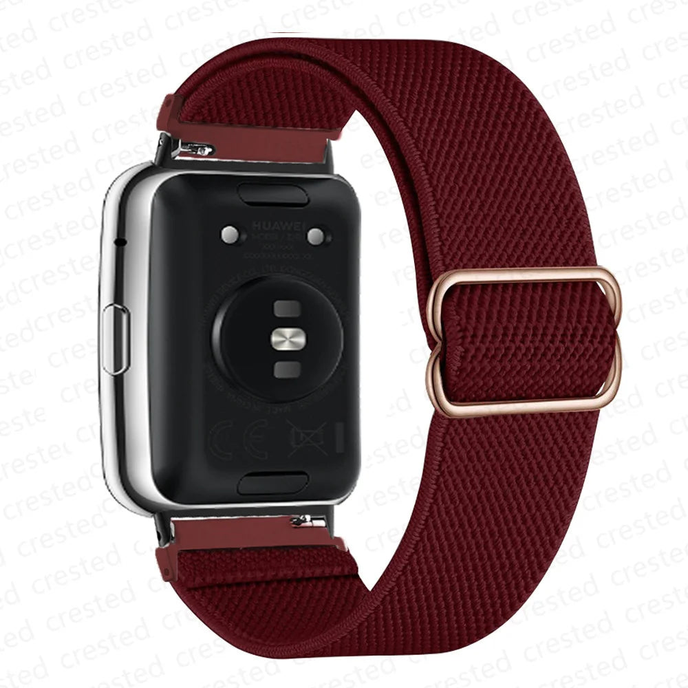 Scrunchie Band For Huawei Watch Fit 2 Strap Smartwatch Accessories Elastic Nylon Loop Bracelet Correa Huawei Watch fit2 band