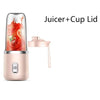 Portable Juicer Cup 6 Blade Blender Bottle  Household Fruit Juicer Cup Smoothie Blender USB Rechargeable Juicer Kitchen Tool
