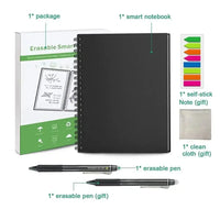 A4 Reusable Erasable Notebook With Pen&Cloth Microwave Heating Waterproof Notepad Office School Smart Notebook EzBuyCo
