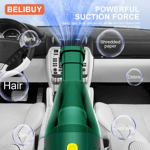 BELIBUY Car Vacuum Cleaner Multifunctional Household Cleaning Machine High-Power Handheld Wireless Office Carpet Cleaner Machine