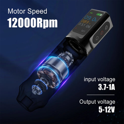 Yilong Tattoo Supplies High Quality Tattoo Pen Kits For Permanent Makeup Tattoo Machine Tattoo Power Supply Tattoo Gun Kit