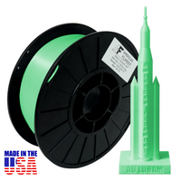 Neon Green AF Silk PLA 3D Printer Filament, 1.75 mm Diameter, 1 kg Spool American Filament