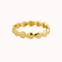 Slim Hearts Ring Caris Jewelry
