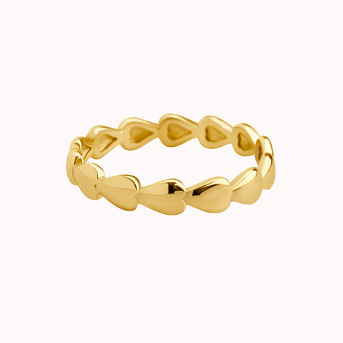 Slim Hearts Ring Caris Jewelry