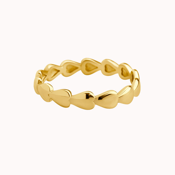 Slim Hearts Ring Caris Jewelry