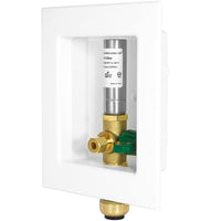 1/2" Push Fit Inlet, Ice Maker Outlet Box, with Stainless Steel Hammer Arrestor Plumbingsell