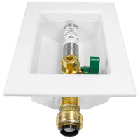1/2" Push Fit Inlet, Ice Maker Outlet Box, with Stainless Steel Hammer Arrestor Plumbingsell