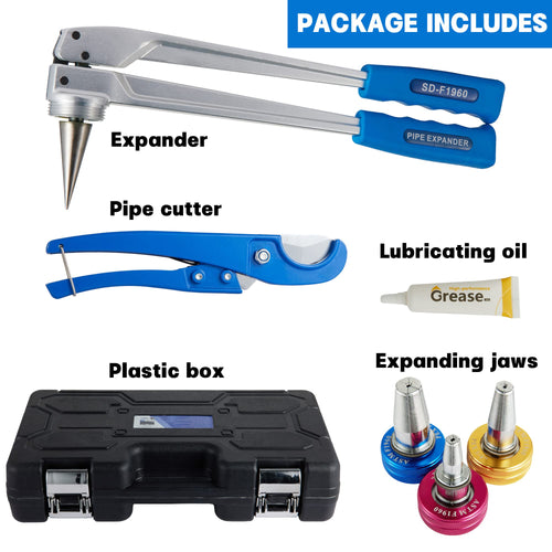 Expansion Tool Kit w/Color Coded Expander Heads (HK-888) Plumbingsell