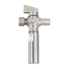 1/4 Turn PEX-A Cold Expansion Stop Straight Valve, 1/2" PEX-A x 3/8" OD With Stainless Steel Water Hammer Arrestor, Chrome Plated Brass Plumbingsell