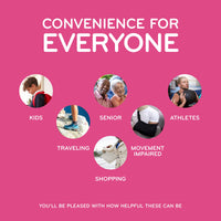 Black Stretchy Tieless Silicone Elastic Shoelaces | 20 Straps The Original Stretchlace