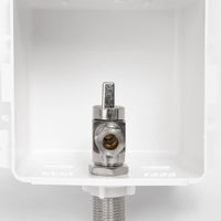 1/2" Sweat Intel, Toilet Outlet Box, with Installed 1/4 Turn Angle Stop Valve Plumbingsell