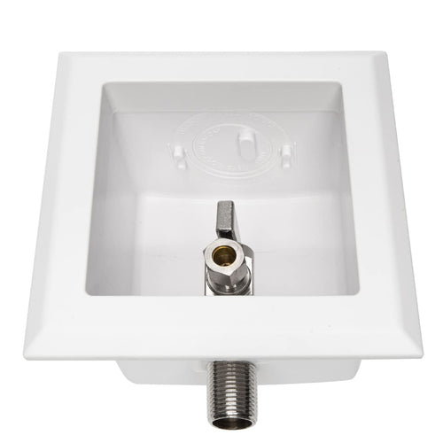 1/2" Sweat Intel, Toilet Outlet Box, with Installed 1/4 Turn Angle Stop Valve Plumbingsell