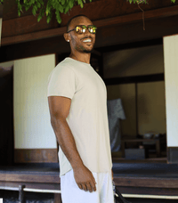 Bamboo Swift Curve-Hem T-Shirt - Sandstone Bamtech