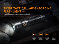 Fenix TK26R Tactical LED Flashlight - 1500 Lumens Fenix Store