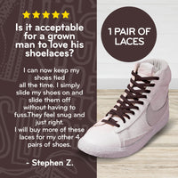 Dark Brown Flat Elastic Stretch Shoe Laces The Original Stretchlace