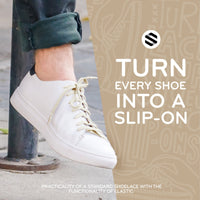 Ivory Flat Elastic Stretch Shoe Laces The Original Stretchlace